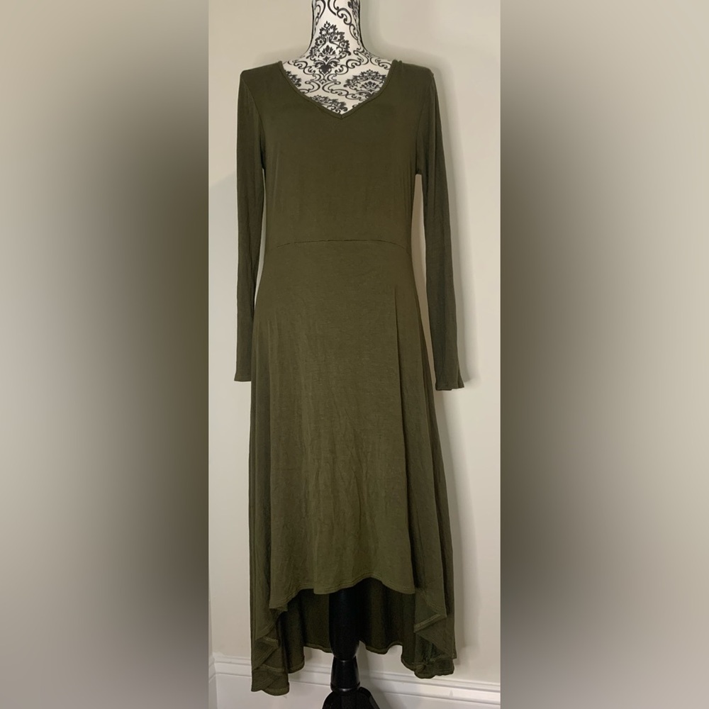 Sweet Claire Olive Dress